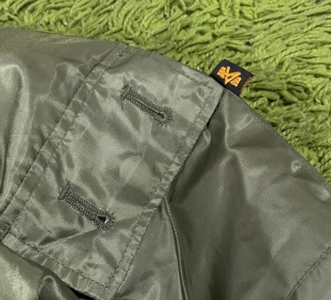 USA 공군 MA-1 카키 항공점퍼 자켓 105/XL 상품이미지3