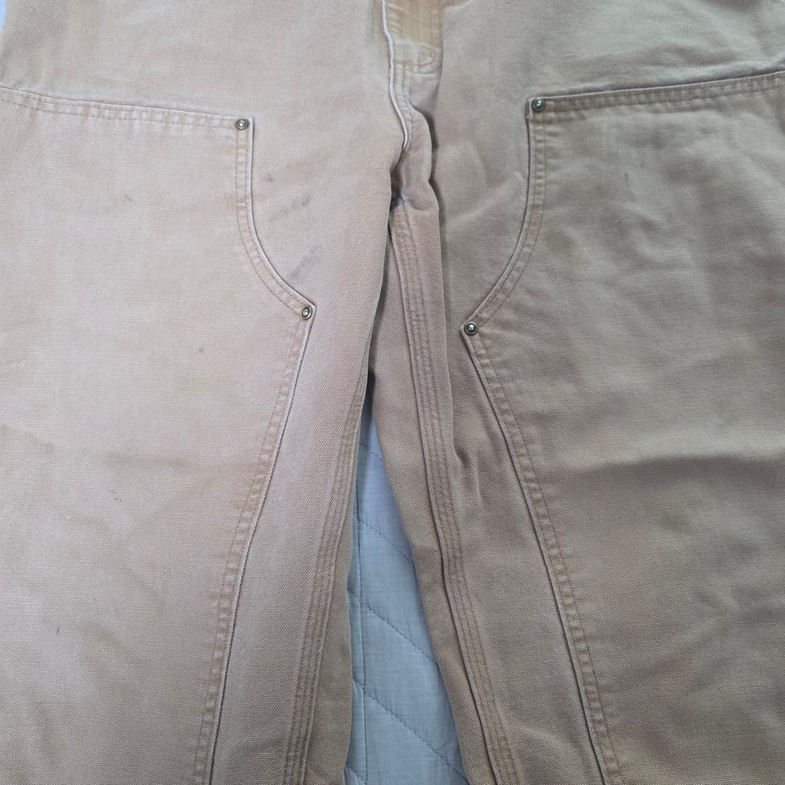 [38X34] 칼하트 더블니 B136 BRN 워크팬츠 굿 T-6 상품이미지2