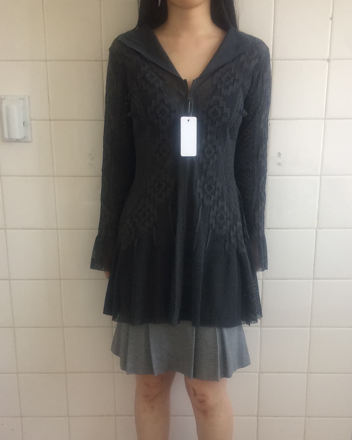 Hiroko bis pattern mesh cardigan 상품이미지6