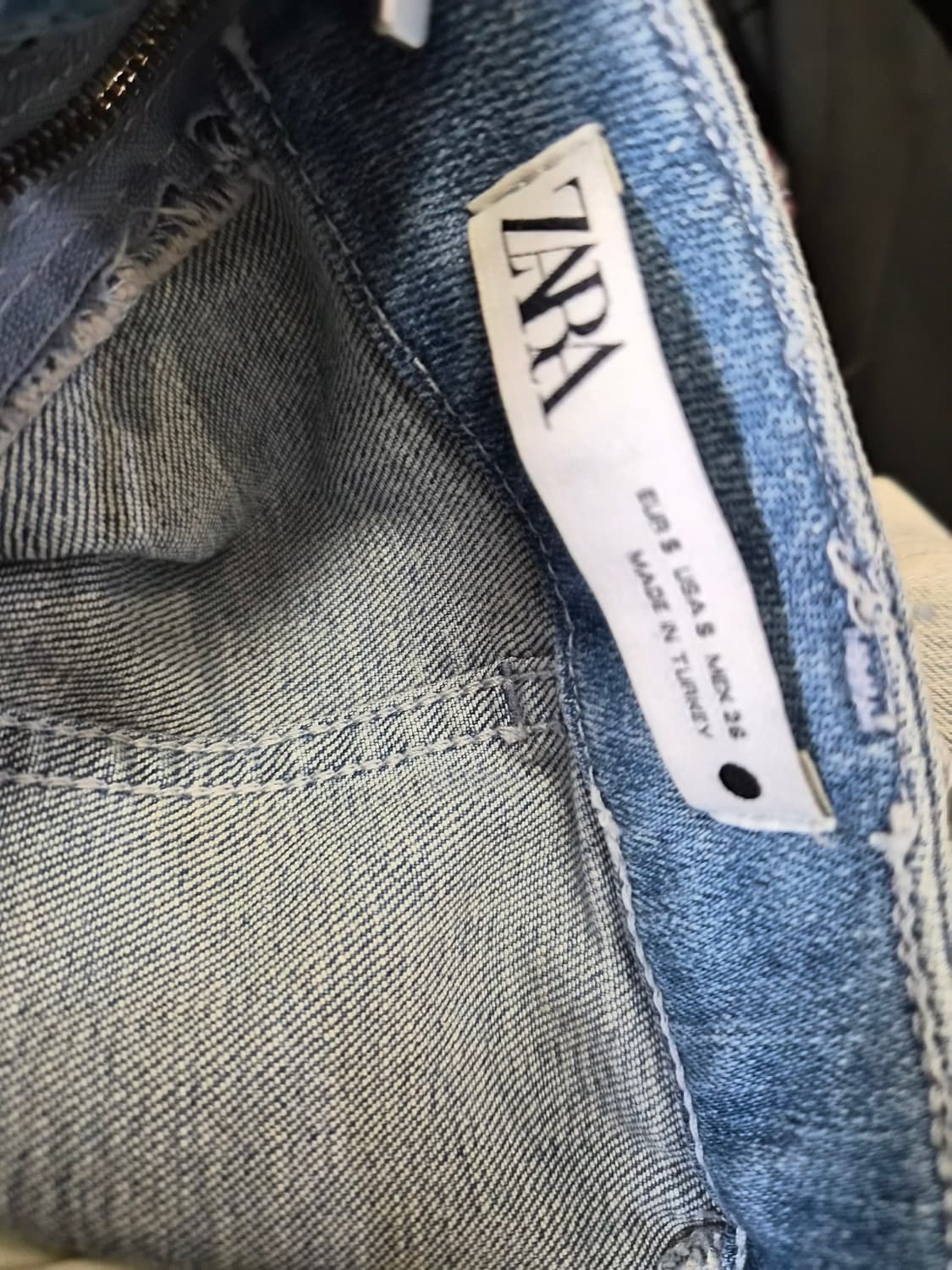 자라 데님 롱스커트 25~26 상품이미지3