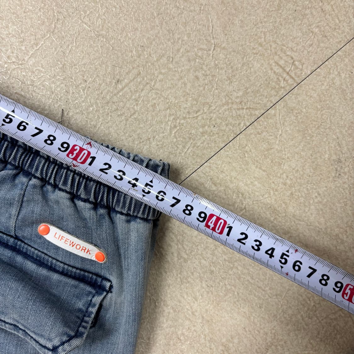 라이프워크 데님 밴딩 조거 팬츠 상품이미지6