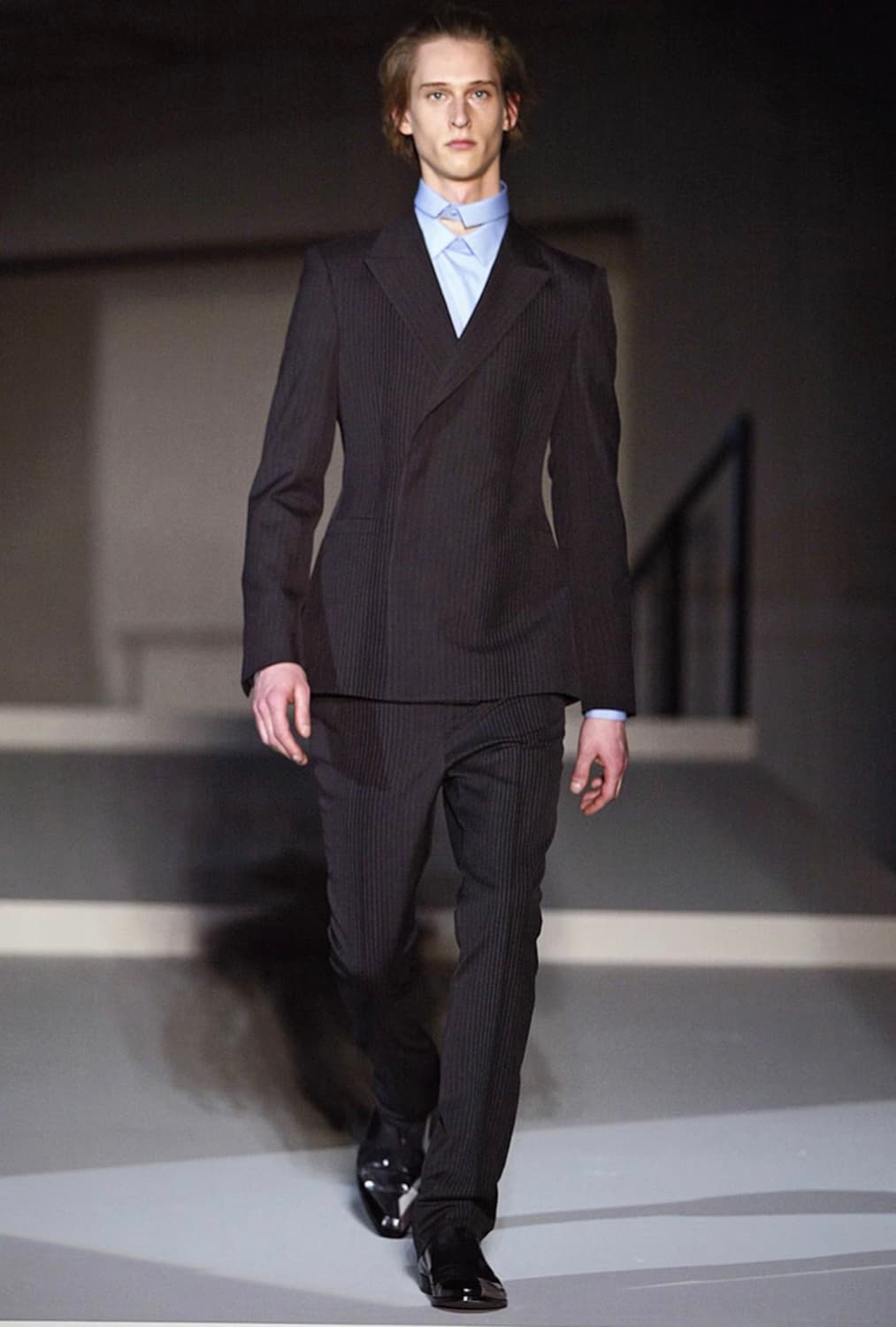 프라다 08fw 스트라이프 울 블레이저 상품이미지1