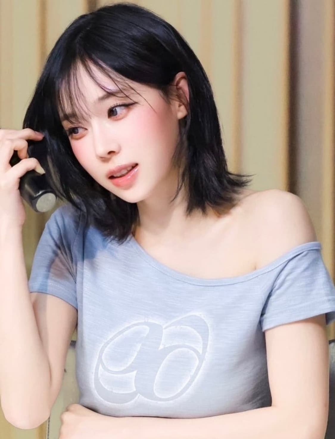 애즈온 키키 슬림티 라이트블루 상품이미지2
