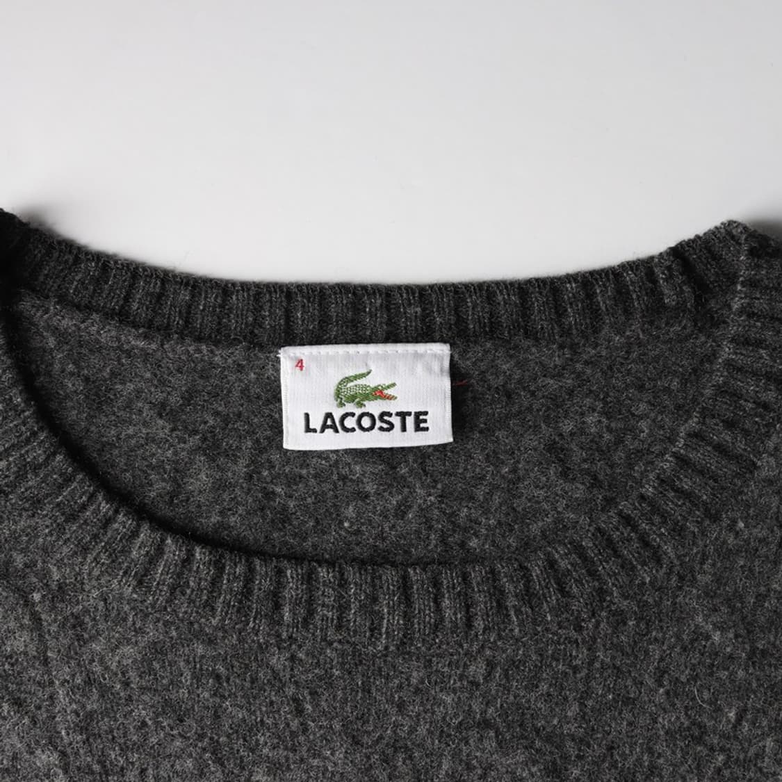라코스테 차콜 꽈배기 케이블 니트 상품이미지5