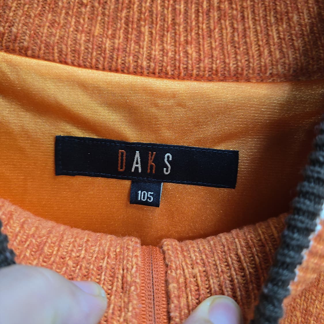 닥스(DAKS)골프 반집업 방풍긴팔 니트 105 상품이미지4