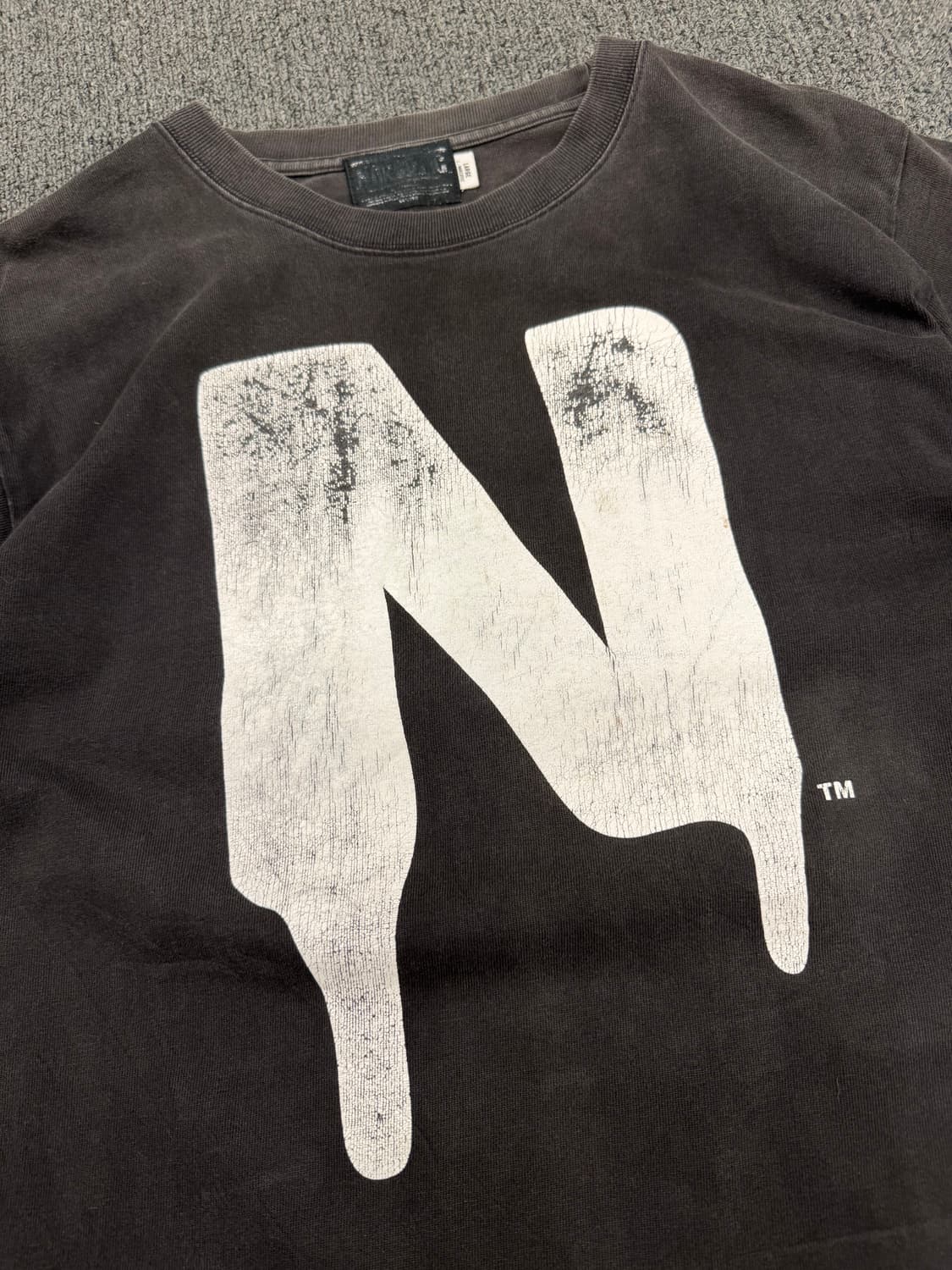 L)Narcotic Gdc 빈티지 로고 프린팅 선 페이드 반팔 티셔츠 상품이미지2