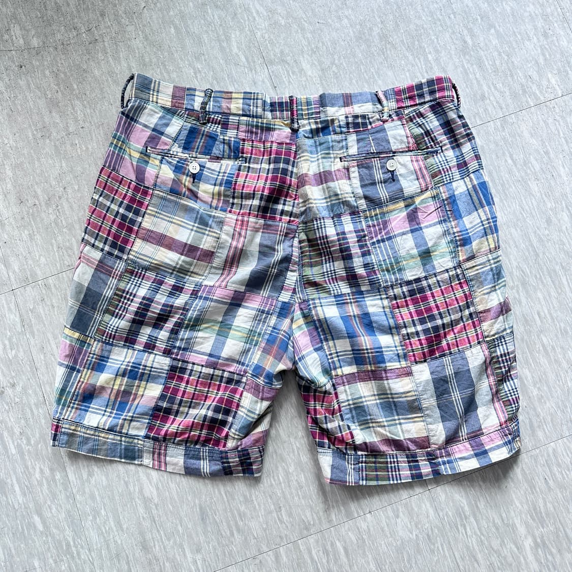 폴로 랄프로렌 마드라스 패치워크 반바지 (38) 상품이미지8