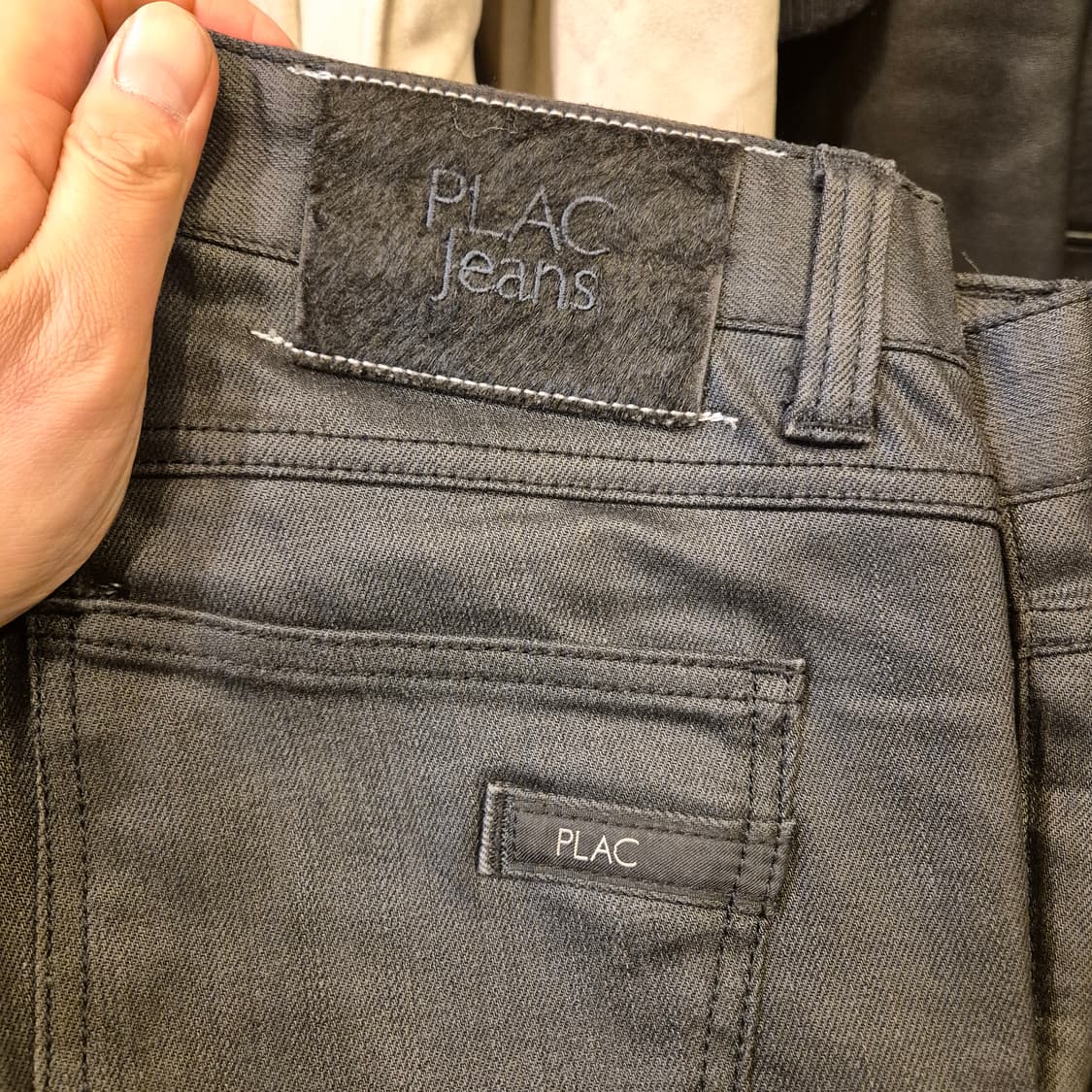 32인치 플랙진 SLENDER 슬림핏 코팅청바지 상품이미지3