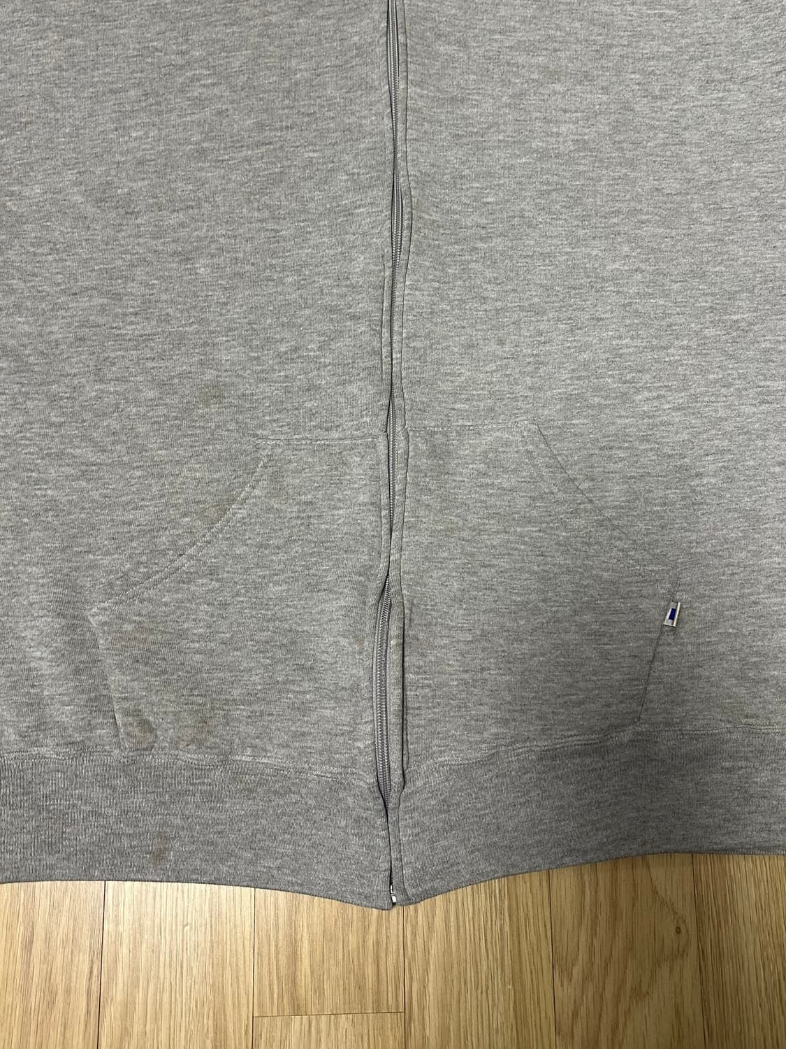 90s 빈티지 러셀 후드집업 그레이 XXL 상품이미지6