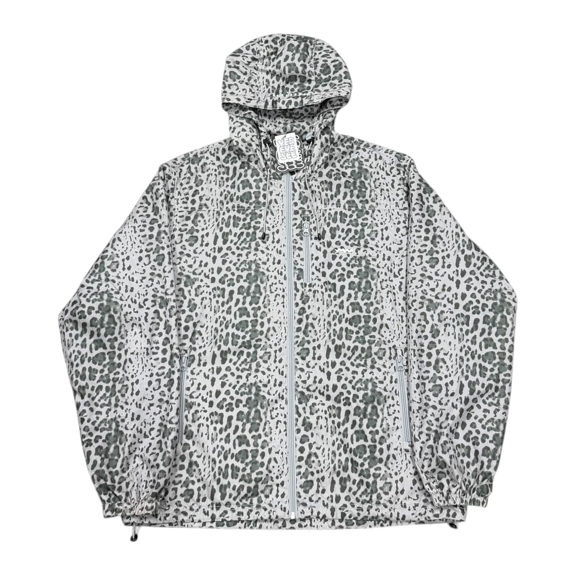 예스아이씨 레오파드 호피 윈드브레이커 바람막이 자켓 M 상품이미지1