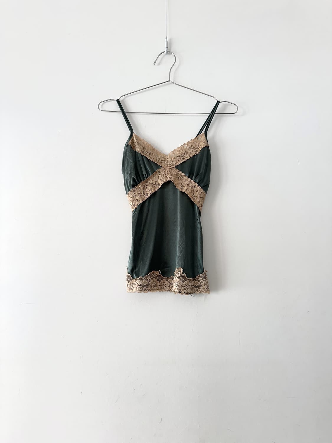 Green lace tube slip 상품이미지1