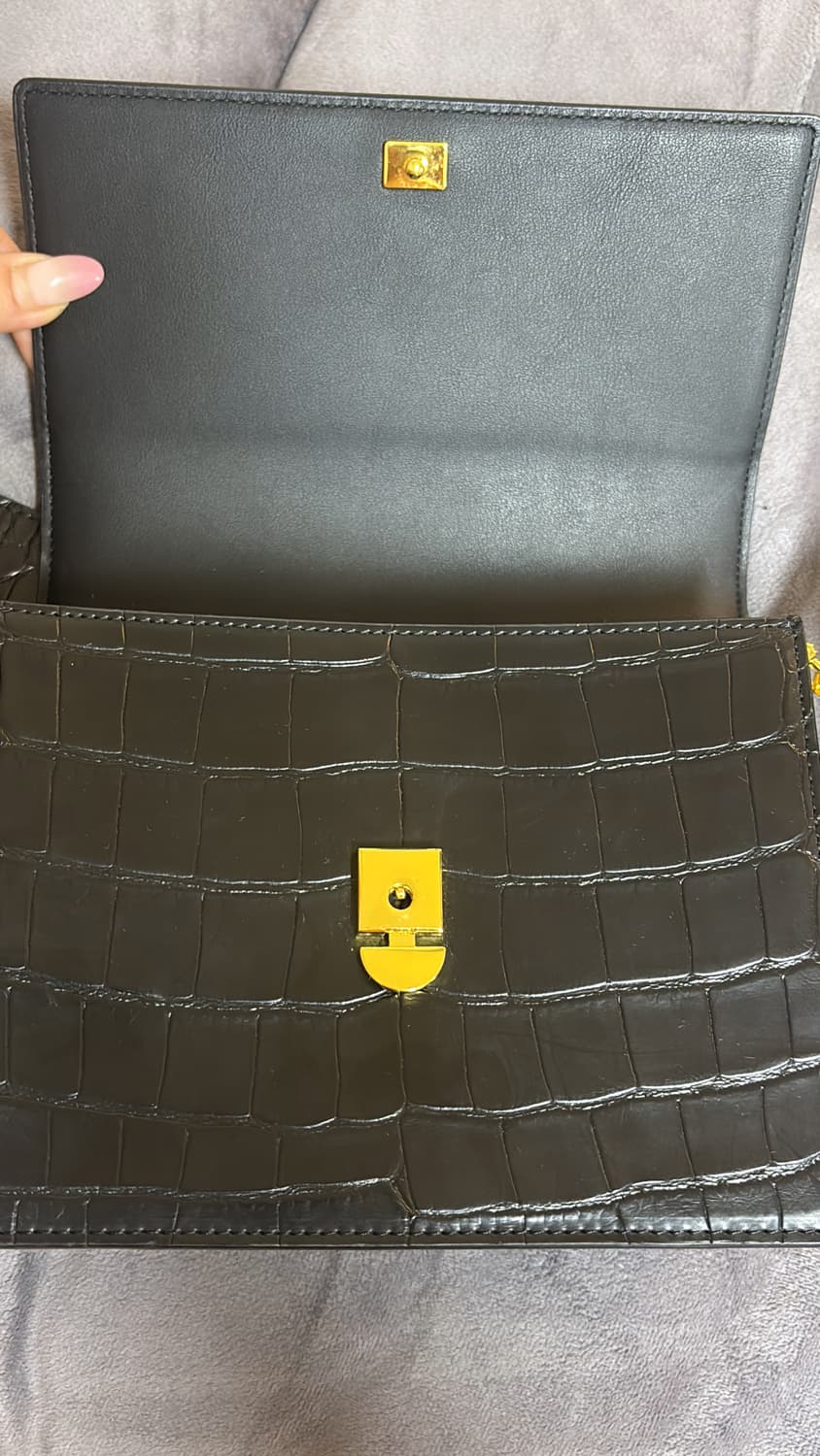 JW PEI 블랙 크로커 미니 크로스백 상품이미지7