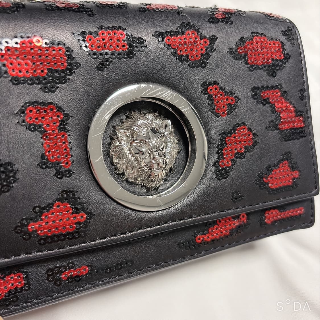 베르수스 베르사체 블랙 레오파드 라 메두사 미니 크로스백 상품이미지6