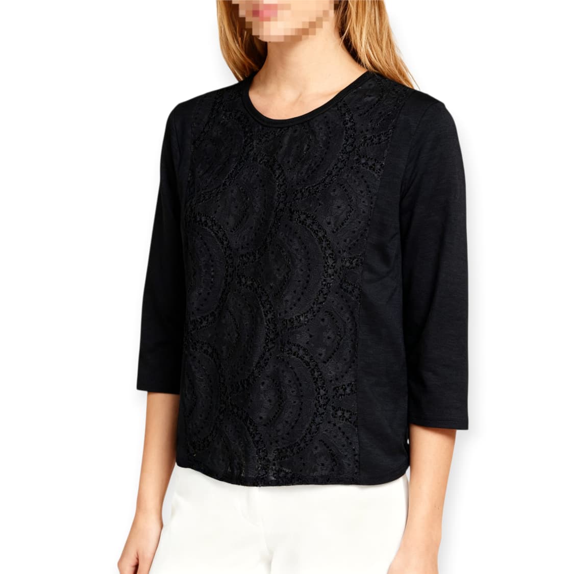 블랙 레이스 7부 티 (55~66)ㅣ데일리 추천 상품이미지2