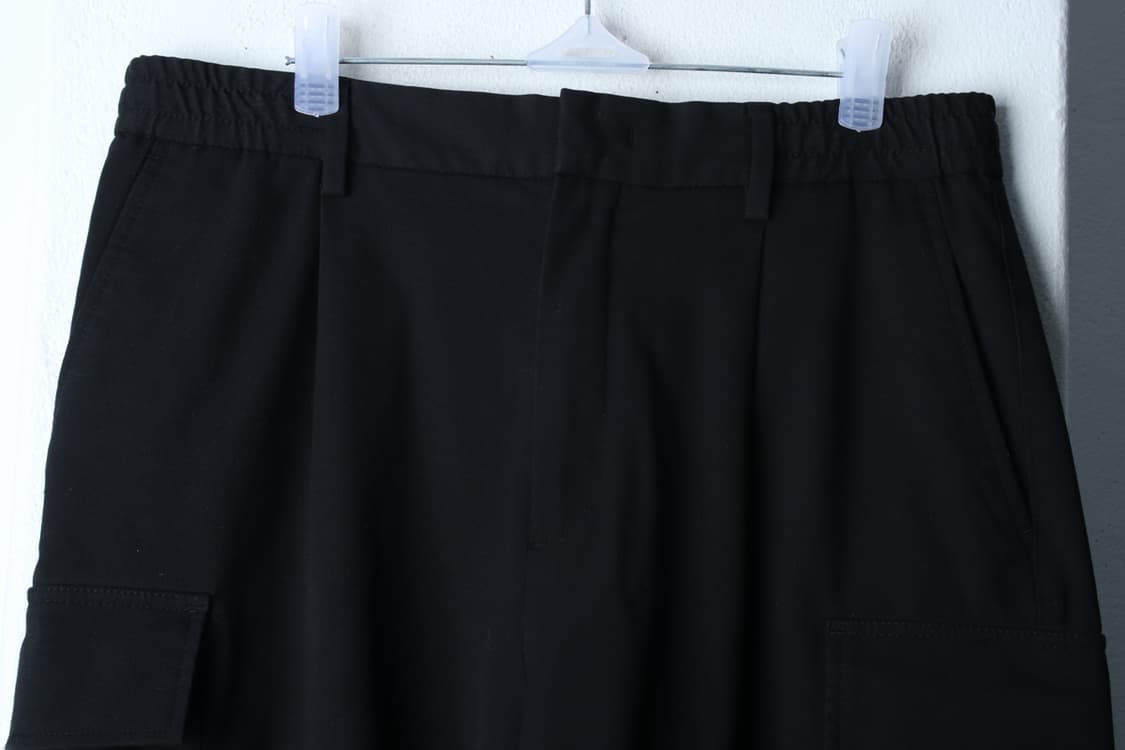 (L-XL) 무신사 스탠다드 반바지 팬츠 카고 밴딩 블랙-P9865 상품이미지3