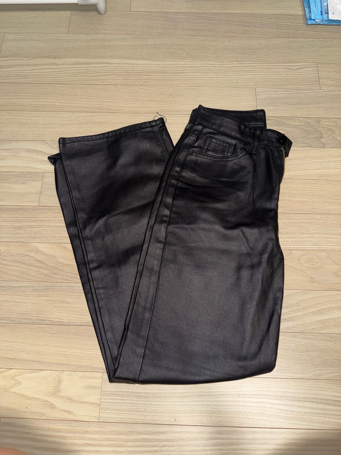 페이크 레더 팬츠 상품이미지1