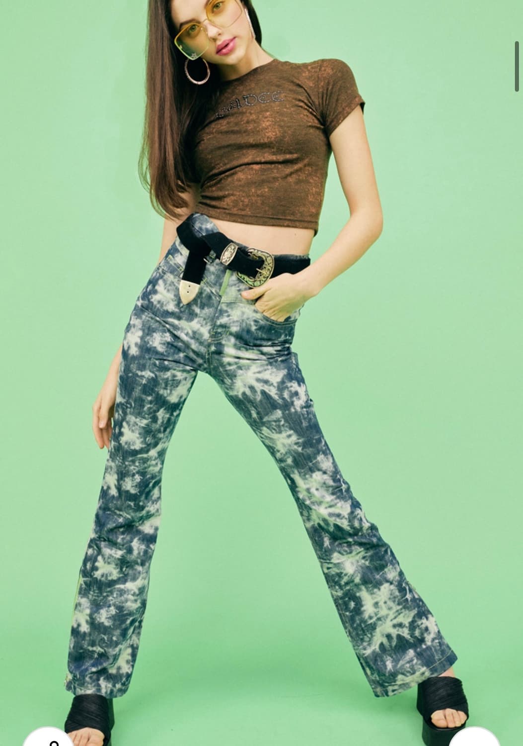 BADEE CONTRASTED COLOR DENIM PANTS [BLUE 상품이미지1