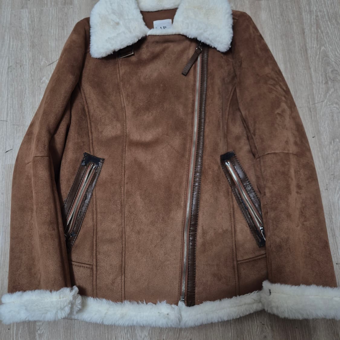 LAP 랩 여성 양털 스웨이드 무스탕 자켓 S(90) 상품이미지3