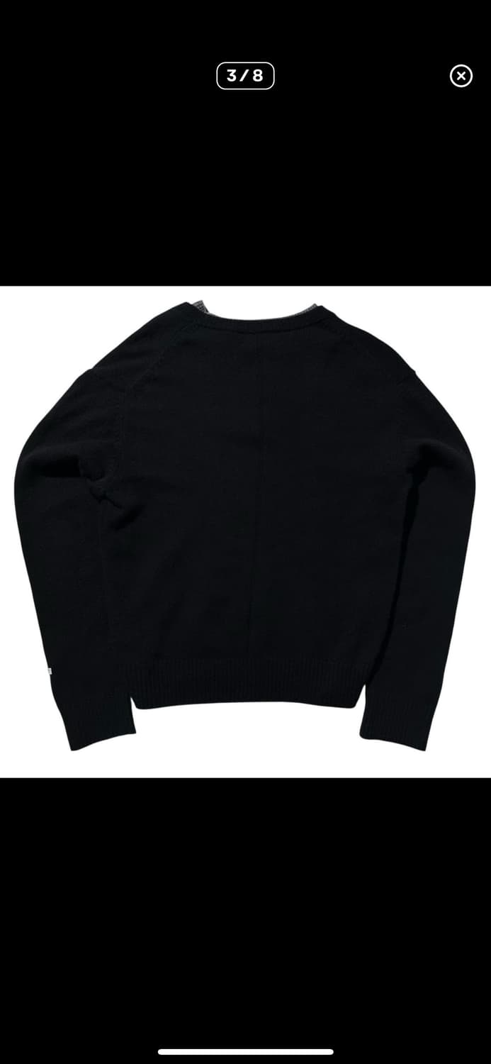 24fw 렉토 울 캐시미어 더블 레이어 니트 블랙 상품이미지3