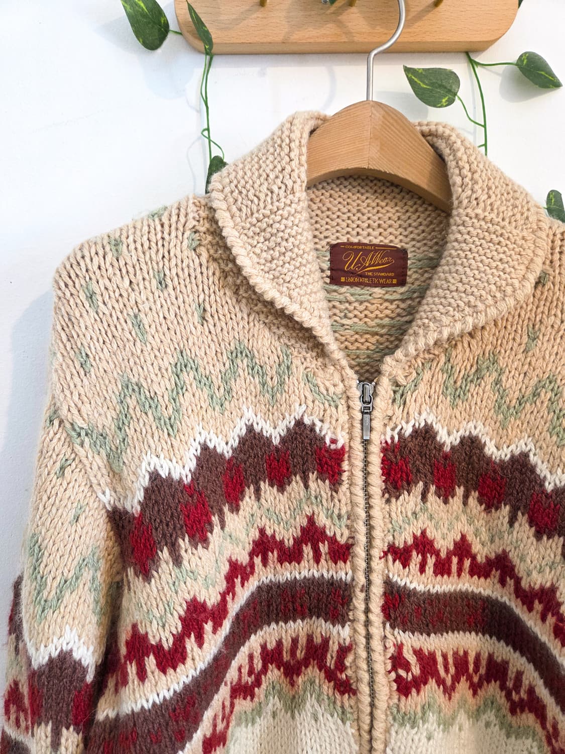 패턴 집업 가디건 상품이미지2