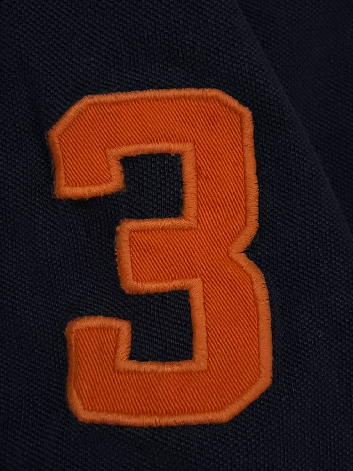 폴로 네이비 커스텀핏 빅포니백넘버 반팔 카라 티 M 상품이미지2