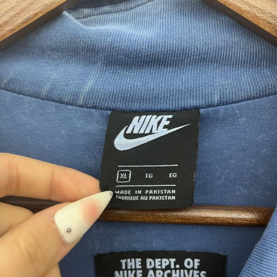 나이키 빈티지 리이슈 데미지 워싱 집업 자켓 XL C09355 상품이미지5