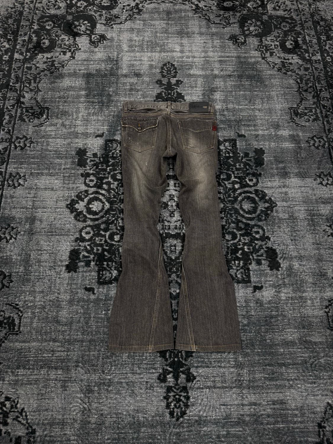 Custom culture y2k stud gray boots cut d 상품이미지7