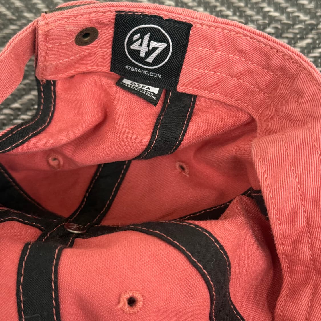 47브랜드 클린업 캡 모자 코랄 상품이미지4