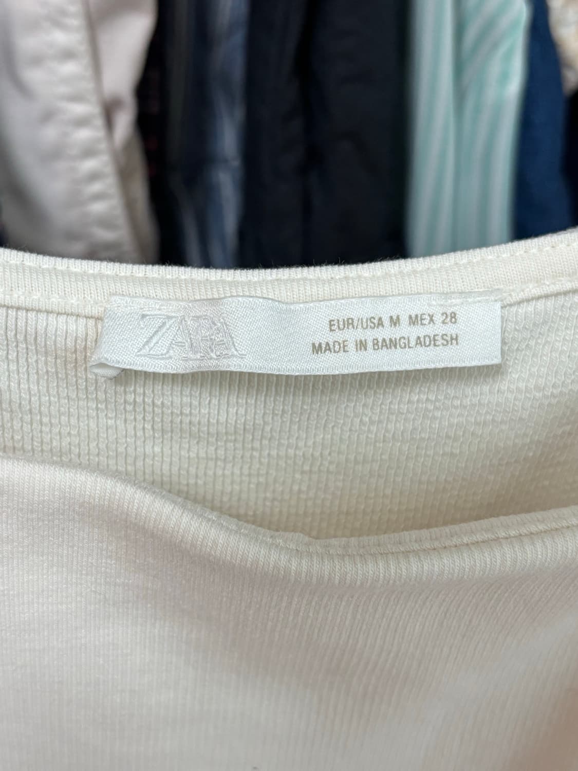자라 볼륨 콤비 원피스 아이보리 상품이미지3