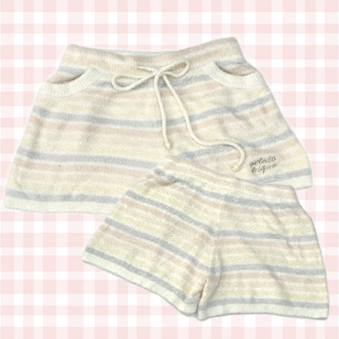 젤라또피케 러블리 부클 니트 숏팬츠 반바지 파자마st 갸루 홈웨어 상품이미지1