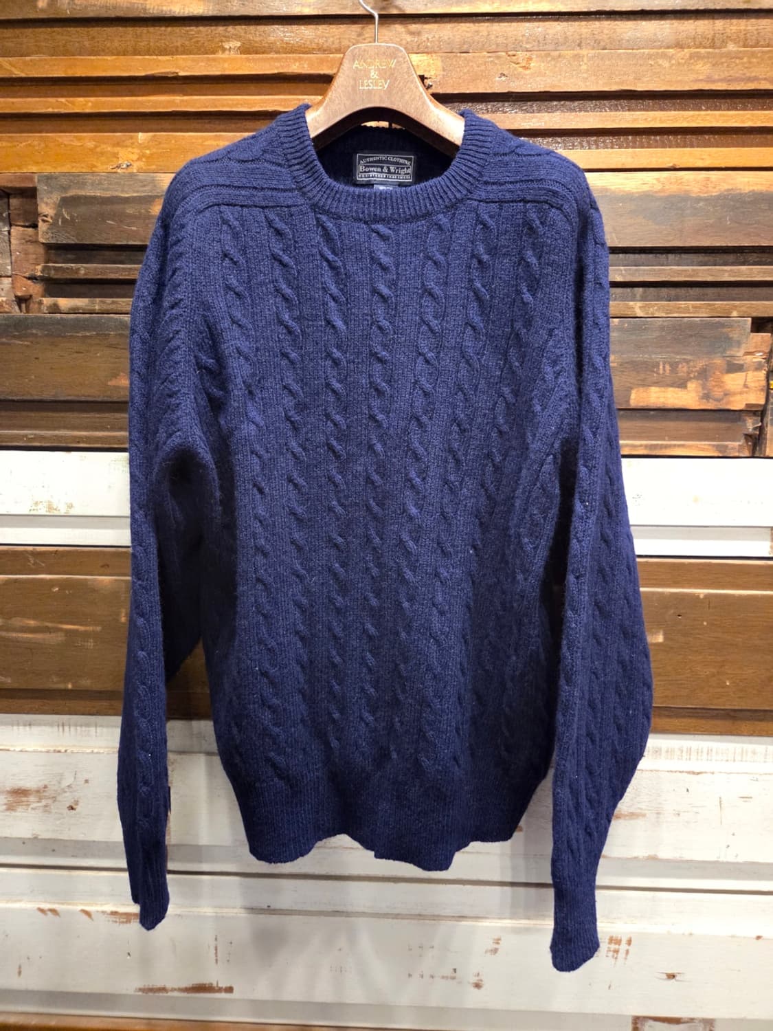 보웬앤라이트 램스울 케이블니트 상품이미지9