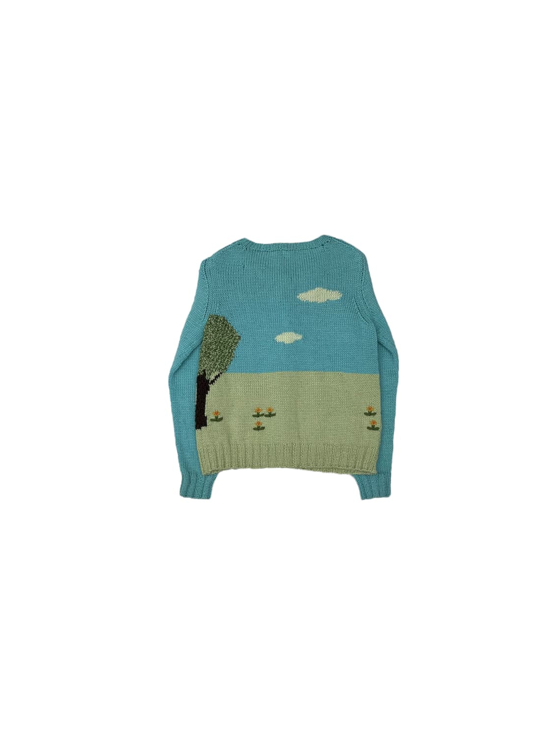 [44] 베네통 그림 자수 울 니트 가디건 상품이미지2