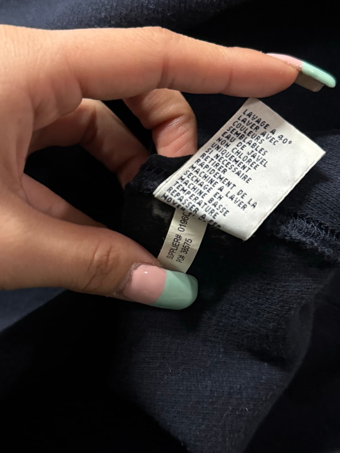 폴로 랄프로렌 숄카라 맨투맨 네이비  상품이미지3