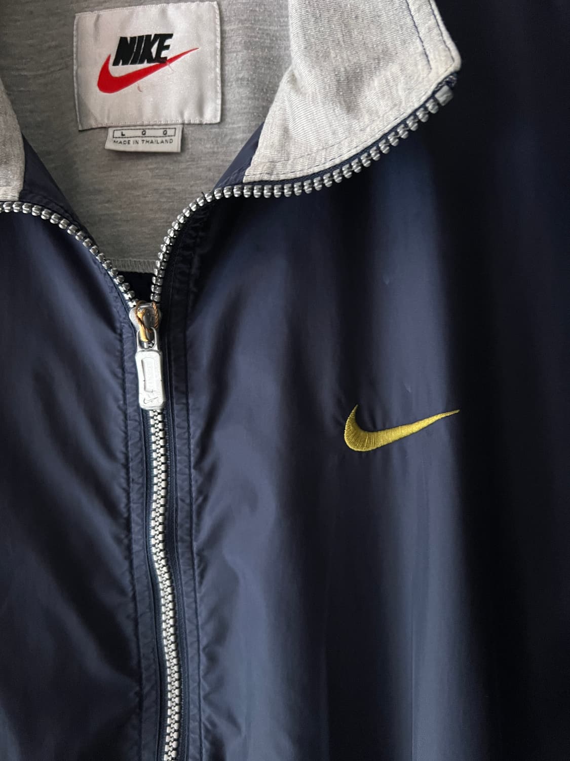[L]90's 나이키 네이비 나일론 트랙 자켓 상품이미지3
