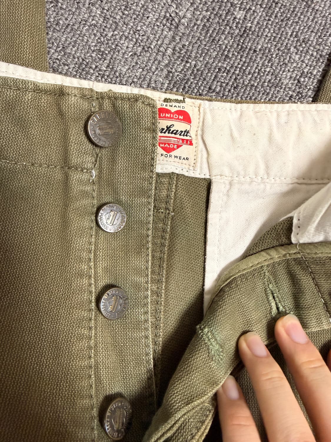 칼하트 올리브 팬츠 상품이미지2