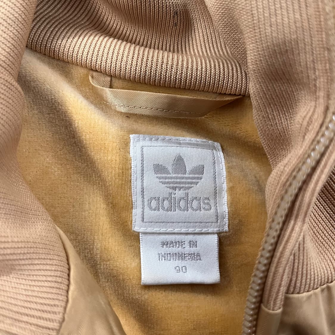 [정품/90] 아디다스 체크 패턴 골드 져지 트랙탑 b14 상품이미지5