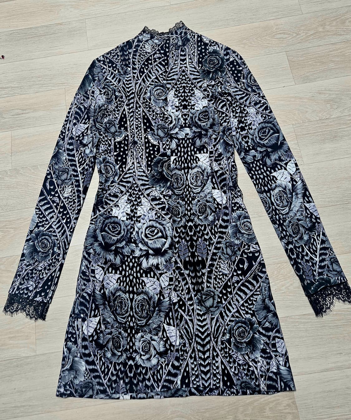 현대무역점Justcavalli  플라워 레이스 원피스 55~66 정품 상품이미지2