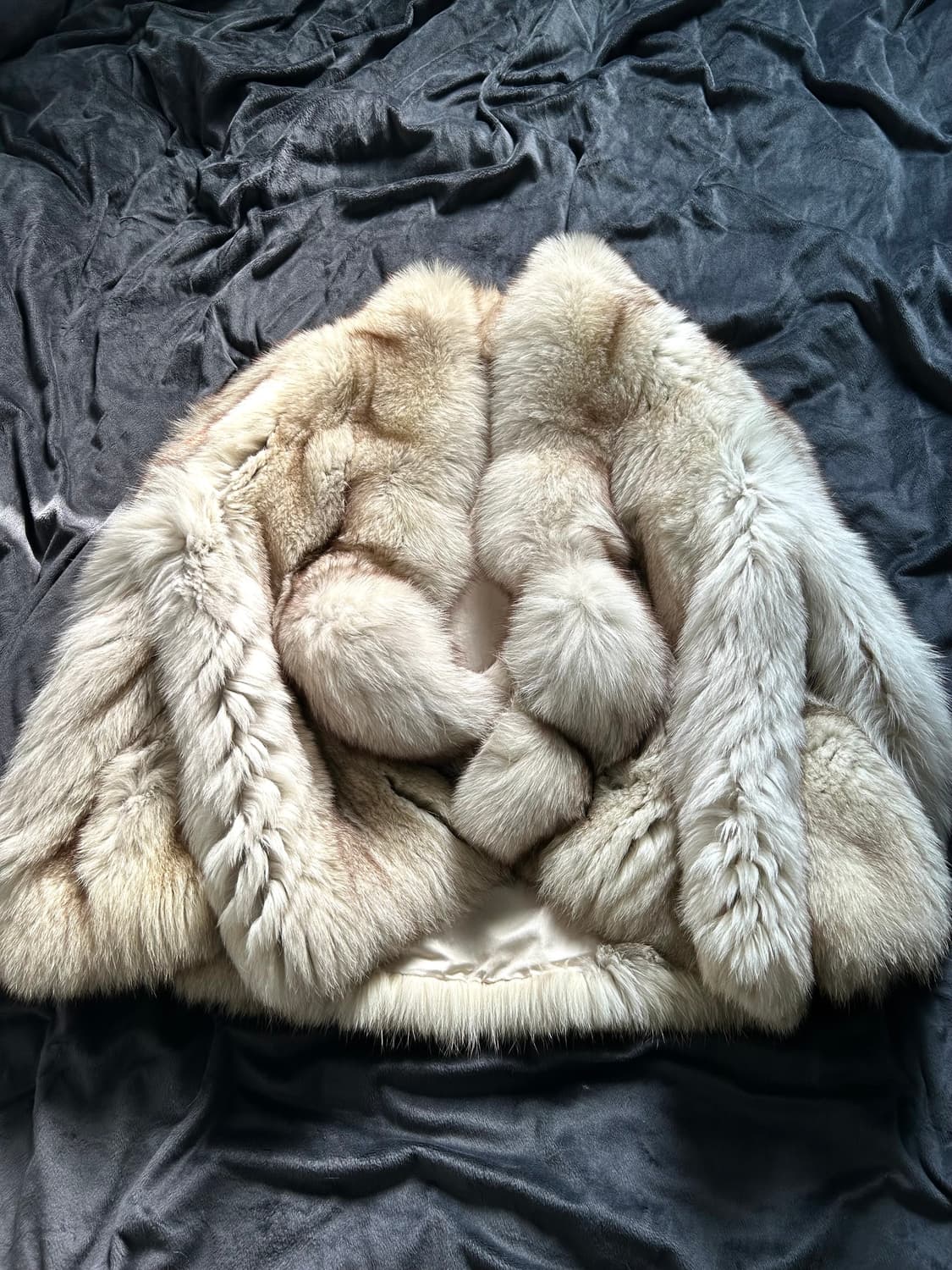Fox Fur White Color Over Jacket 상품이미지7