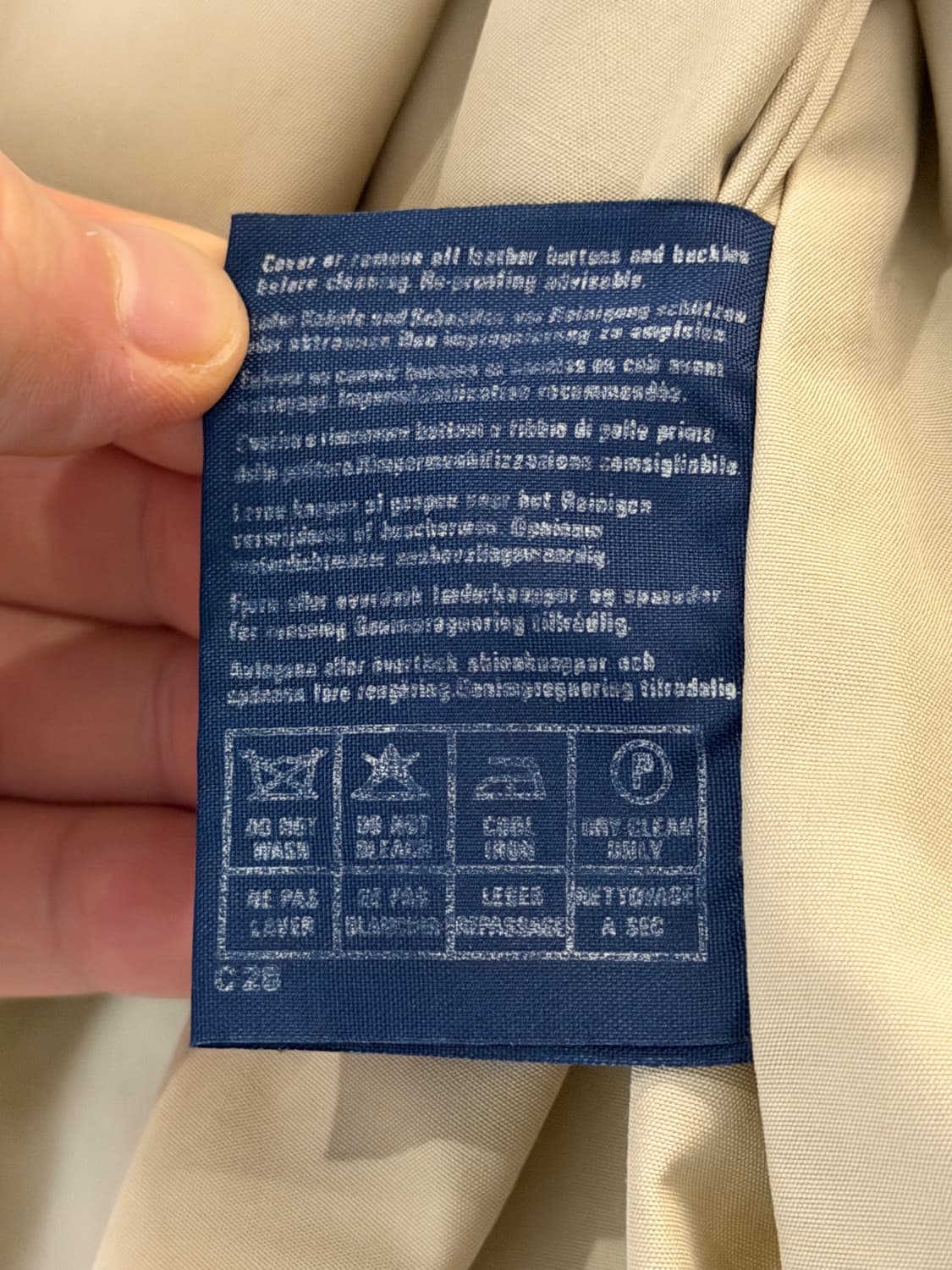 Burberrys 버버리 베이지 하프 트렌치 코트 M 상품이미지9