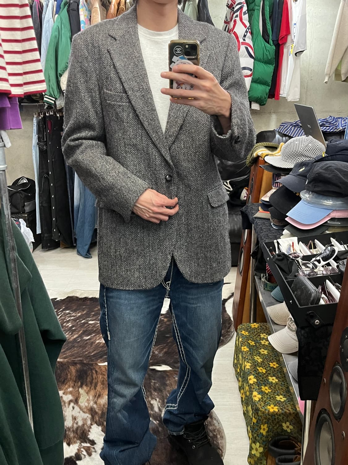 80s VINTAGE HARRISTWEED JACKET 상품이미지2