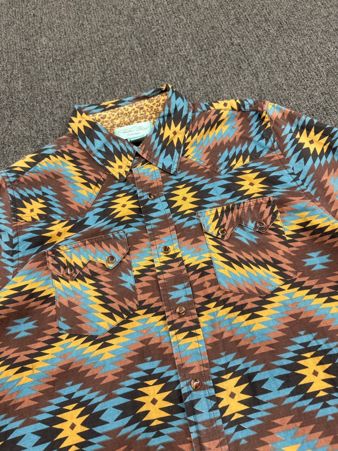 XL)American vintage 나바호 패턴 여성 웨스턴 셔츠 상품이미지2