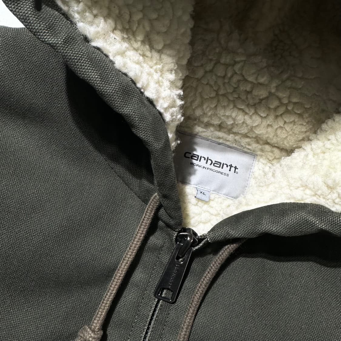 칼하트 WIP 액티브 파일 쉐르파 워크 후드 자켓 상품이미지5