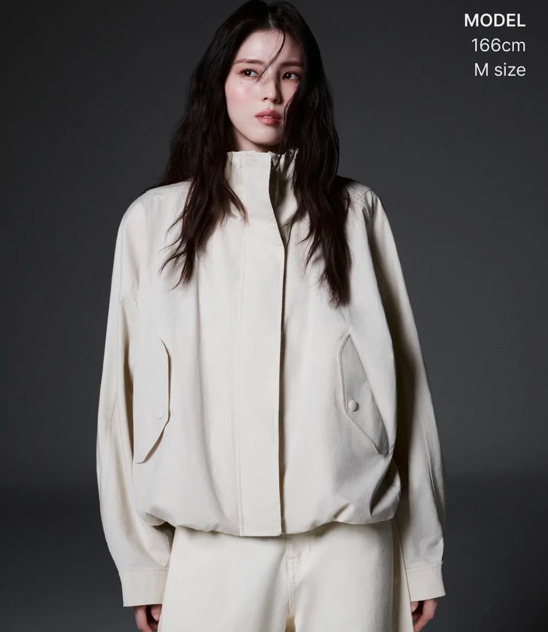 무탠다드 우먼 한소희 PICK  돌먼 필드 재킷 [크림] 상품이미지1