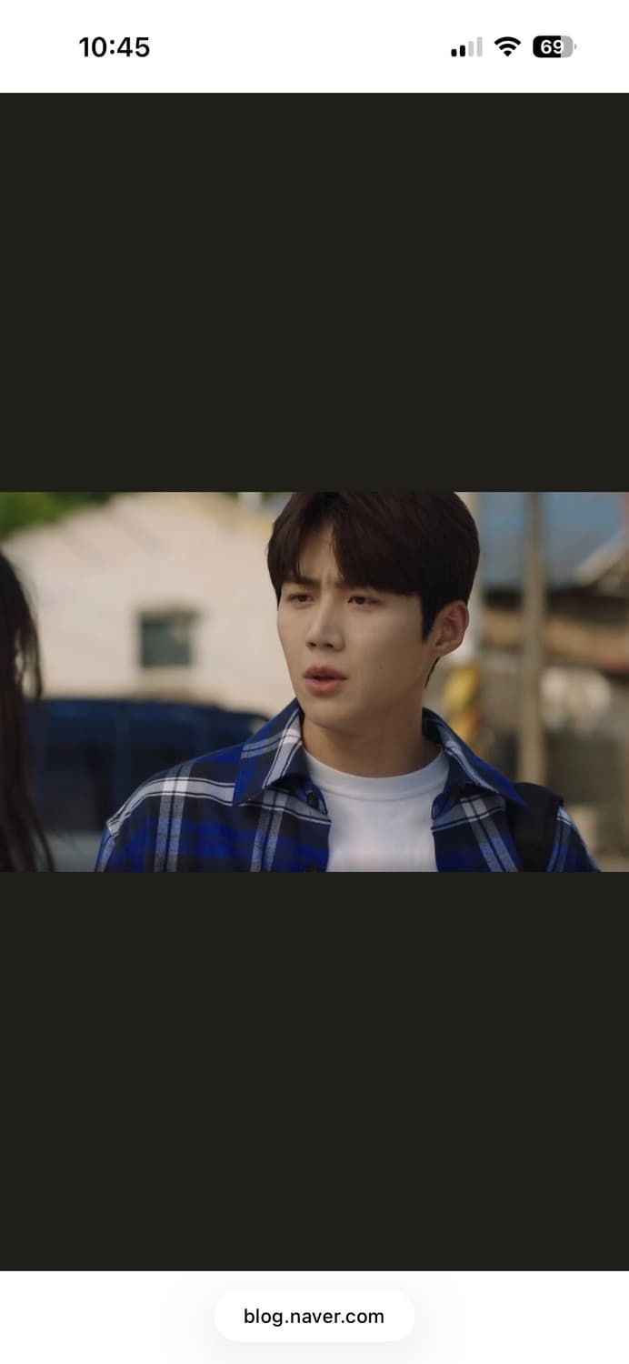 아크네 플란넬 블루 셔츠(김선호셔츠) 상품이미지4