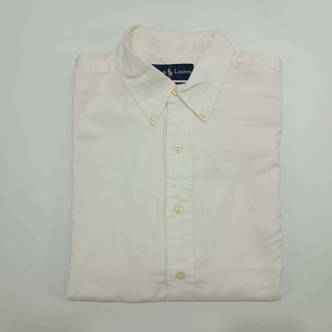 CN321 XL 폴로 랄프로렌 내츄럴 화이트 긴팔 셔츠 남방 상품이미지8