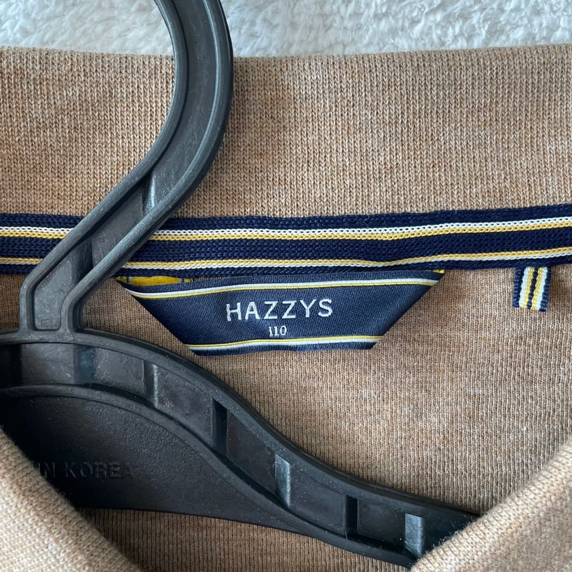 XXL 헤지스 2024 솔리드 피케 긴팔카라티 110 상품이미지4