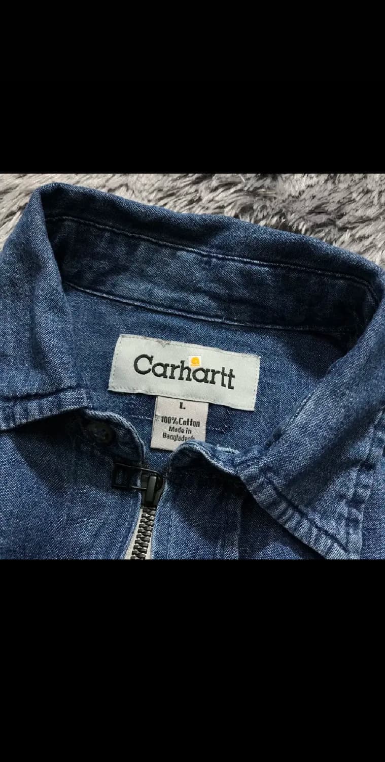 [[여성 F, A급]# 칼하트(CARHARTT) 커스텀 크롭 데님 집업 상품이미지5