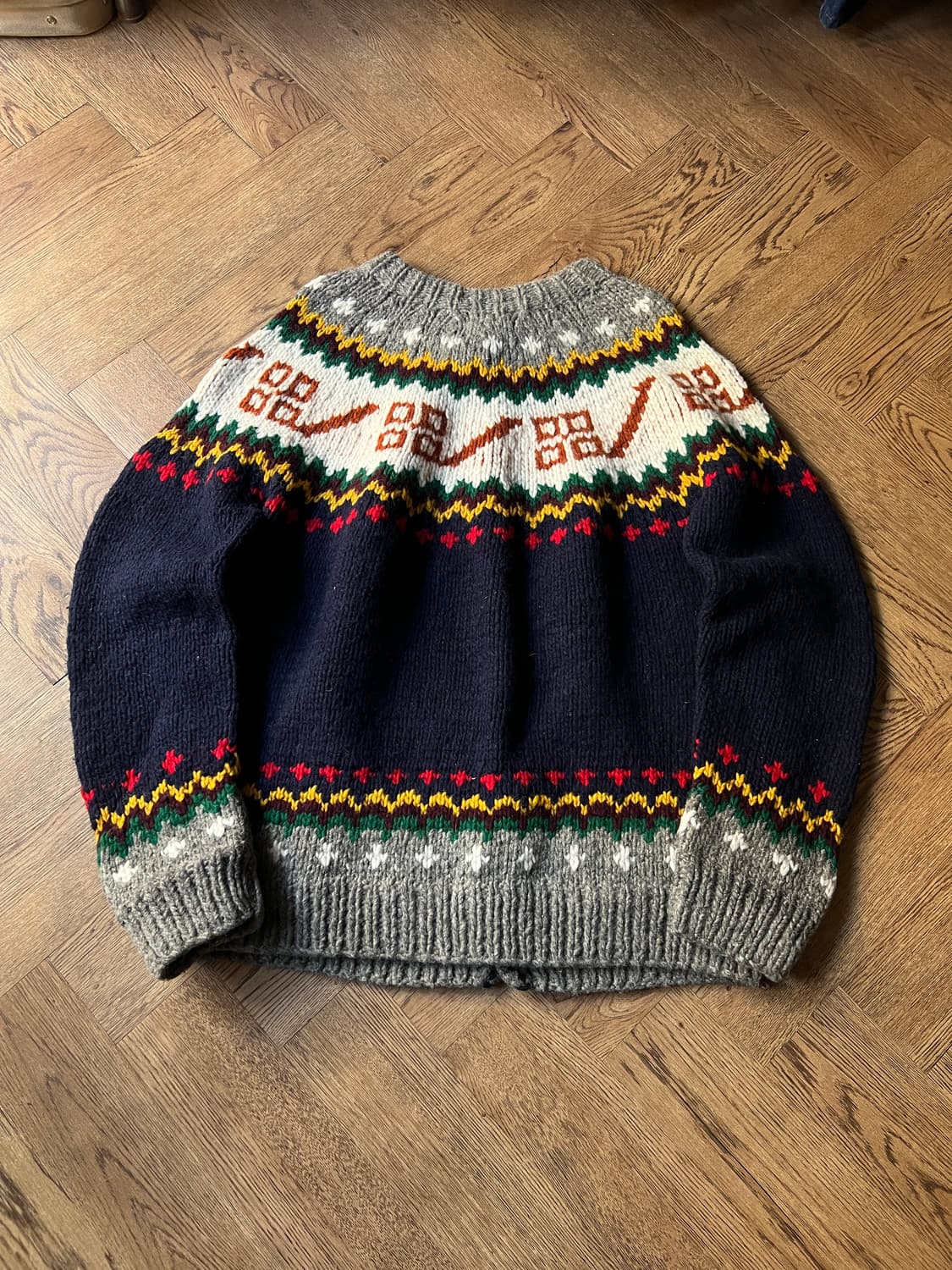 [L]90's 빈티지 핸드메이드 페어아일 에콰도르 스웨터 니트 상품이미지6