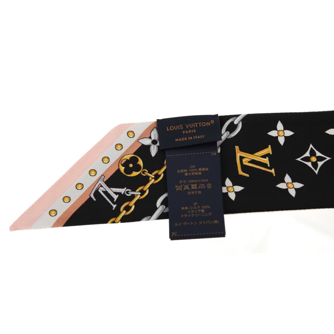 루이비통 모노그램 방도 블랙 키체인 실크 스카프 K참 반다나 M98010 상품이미지9