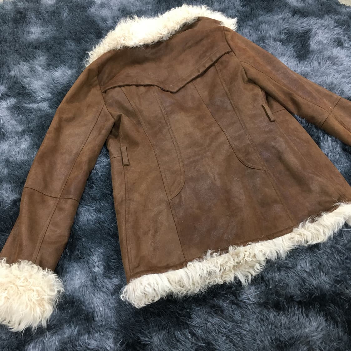 투티/0122 STARIT 스타릿 양털퍼 무스탕 리얼 램 하프코트 상품이미지2